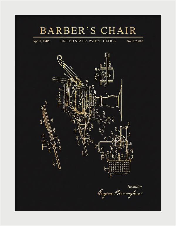 Barber's Chair Gold Patent Us875885a