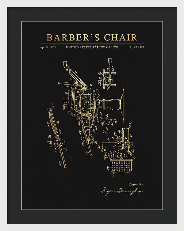 Barber's Chair Gold Patent Us875885a