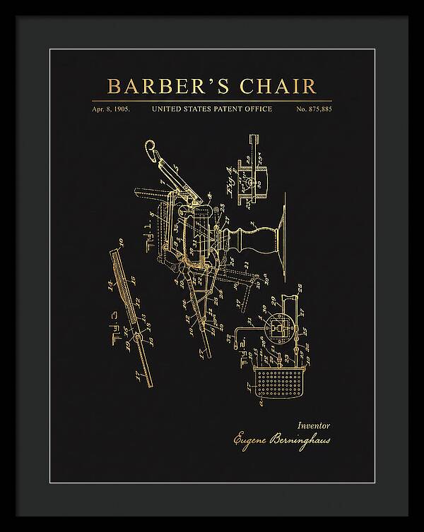Barber's Chair Gold Patent Us875885a