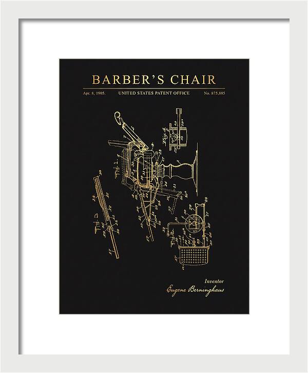 Barber's Chair Gold Patent Us875885a
