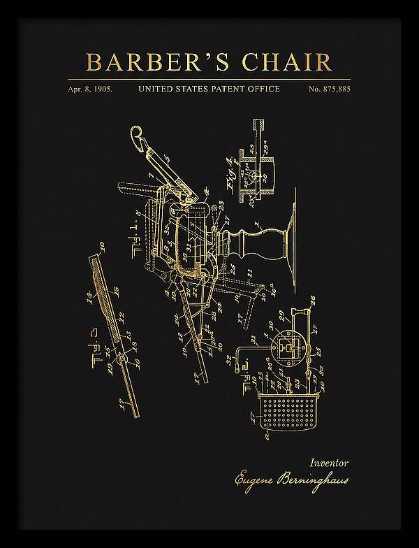 Barber's Chair Gold Patent Us875885a