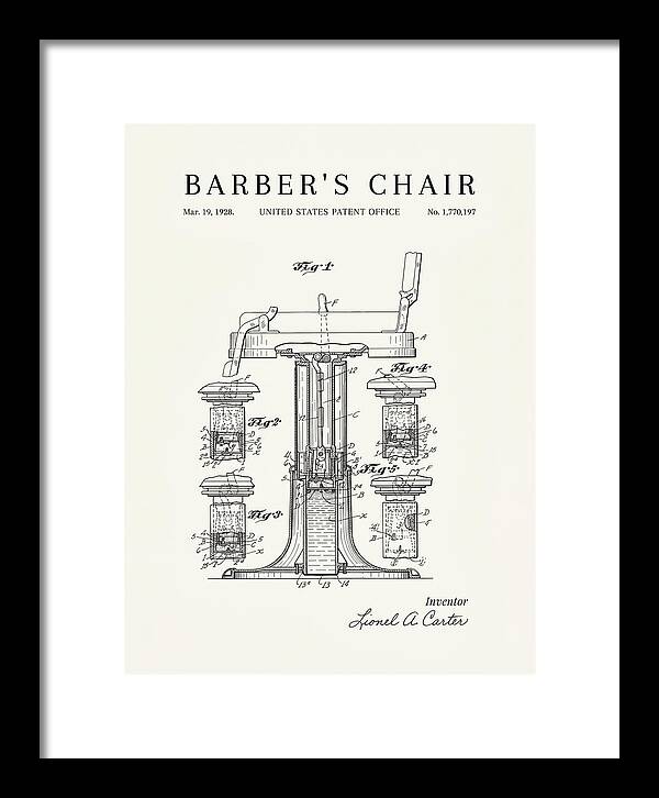 Barber's Chair Minimalist Patent Us1770197a