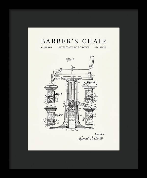 Barber's Chair Minimalist Patent Us1770197a