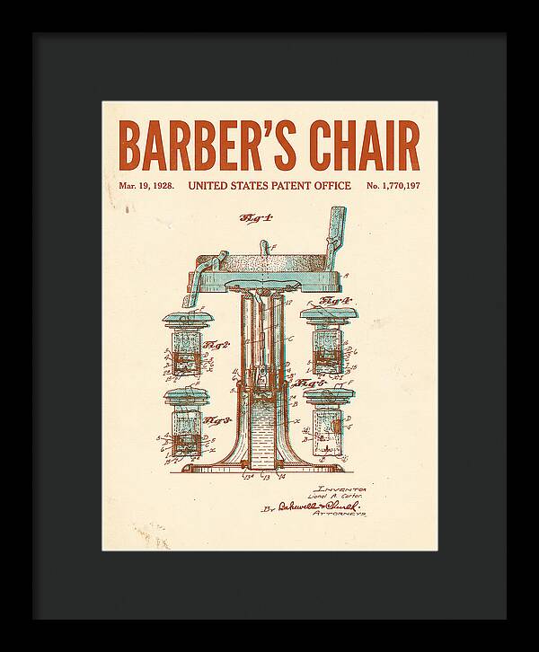 Barber's Chair Retro Patent Us1770197a