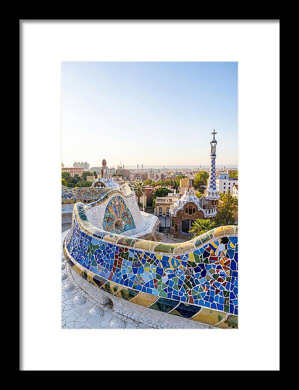 Barcelonas Colorful Mosaic View