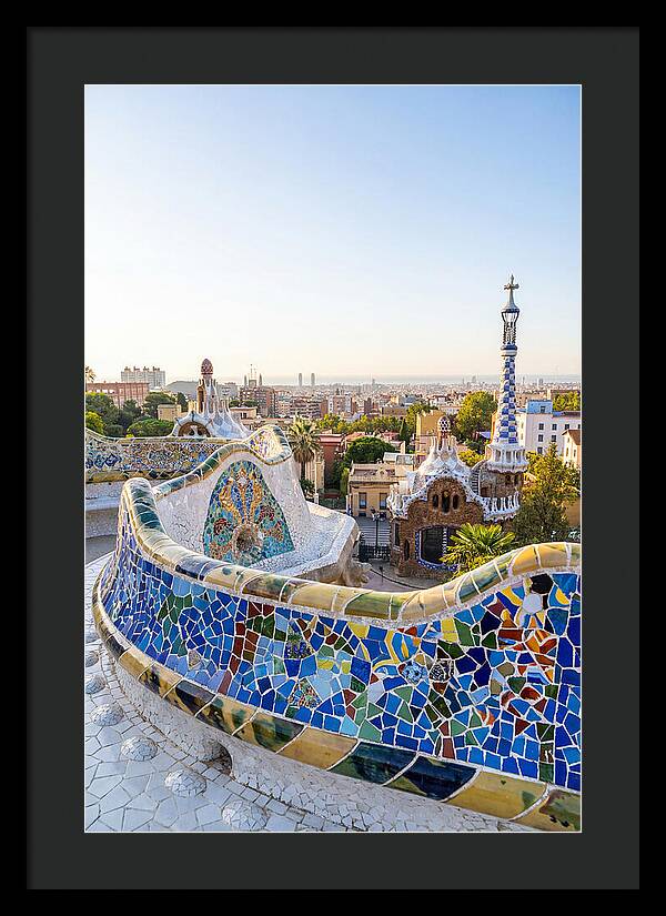 Barcelonas Colorful Mosaic View
