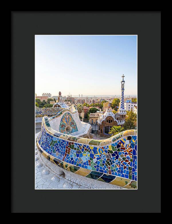 Barcelonas Colorful Mosaic View
