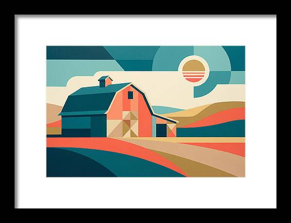Barn In Vibrant Geometry