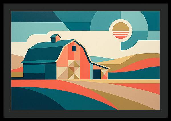 Barn In Vibrant Geometry