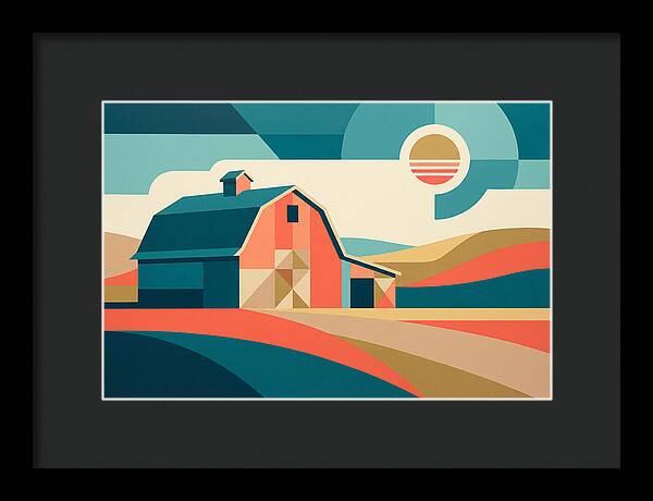 Barn In Vibrant Geometry