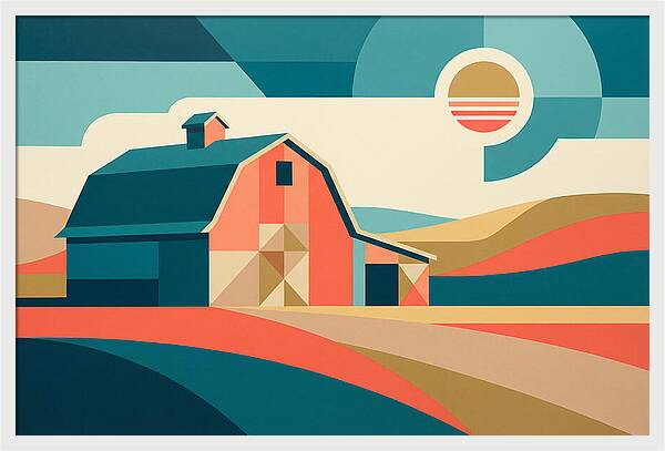 Barn In Vibrant Geometry