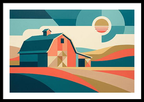 Barn In Vibrant Geometry