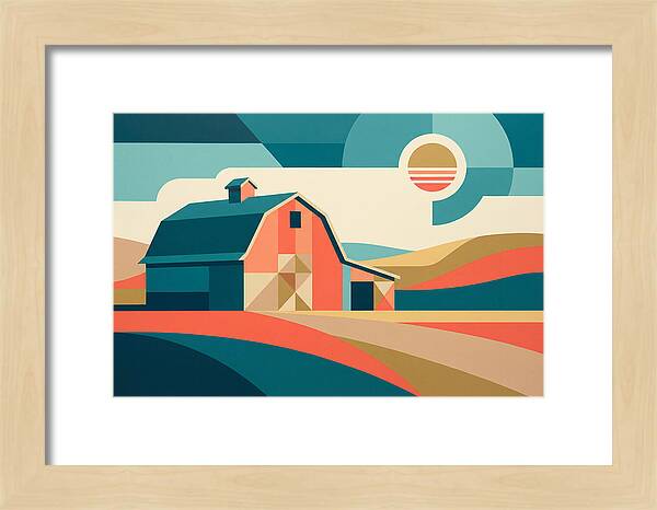Barn In Vibrant Geometry