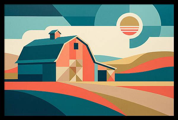 Barn In Vibrant Geometry