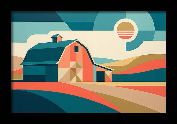 Barn In Vibrant Geometry