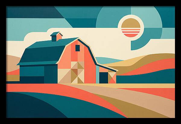 Barn In Vibrant Geometry