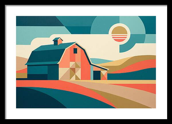 Barn In Vibrant Geometry