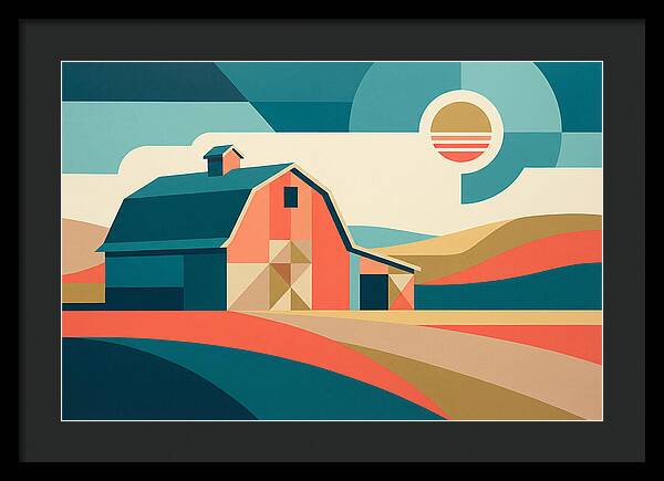 Barn In Vibrant Geometry