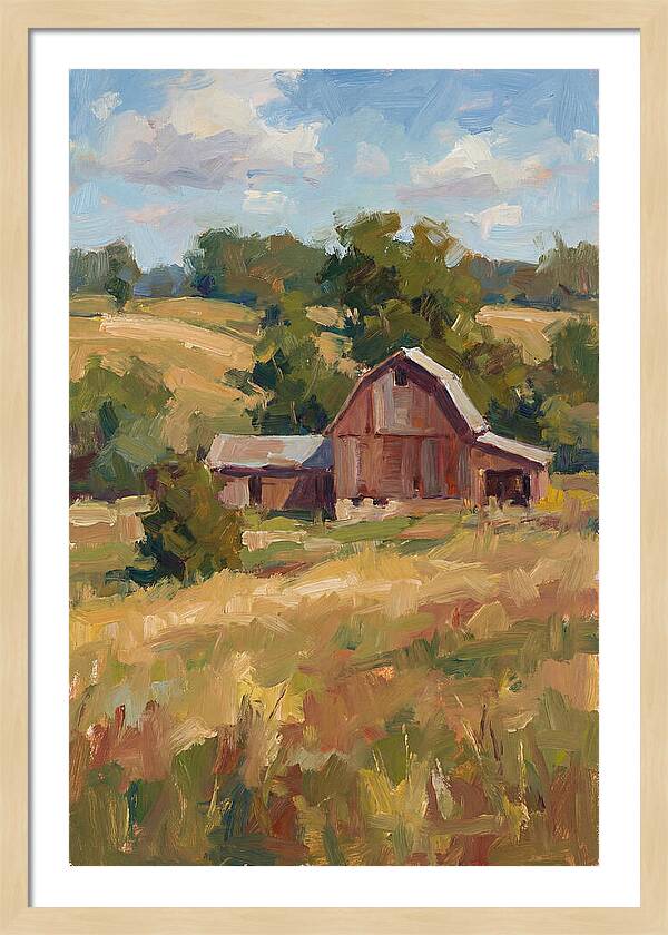 Barn Landscape Serenity