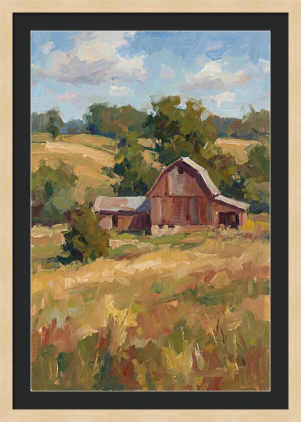Barn Landscape Serenity