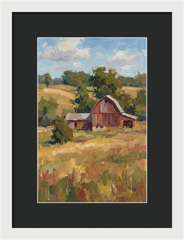 Barn Landscape Serenity