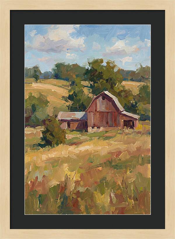 Barn Landscape Serenity