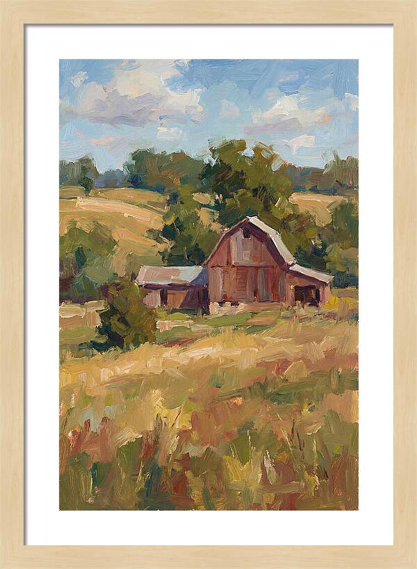 Barn Landscape Serenity