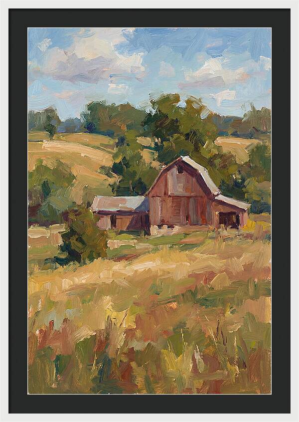 Barn Landscape Serenity