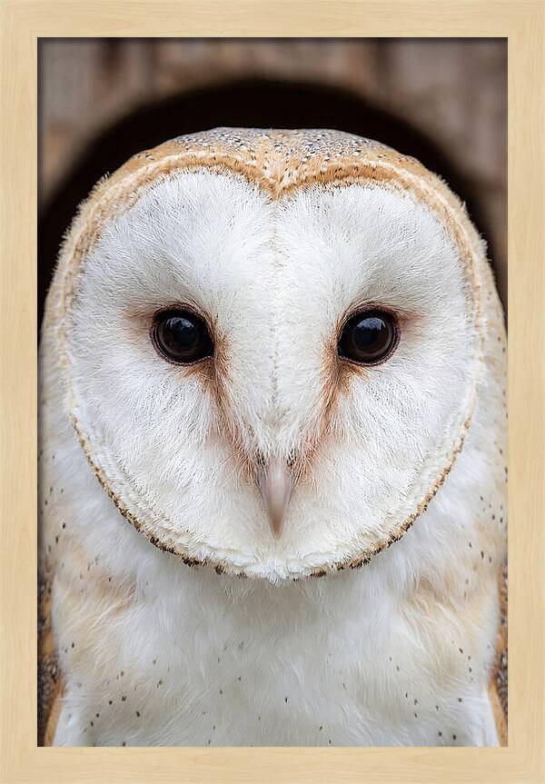 Barn Owl Heart Face