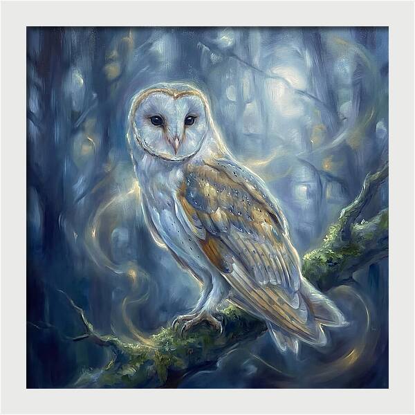 Barn Owl In Twilight