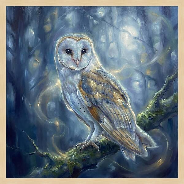 Barn Owl In Twilight