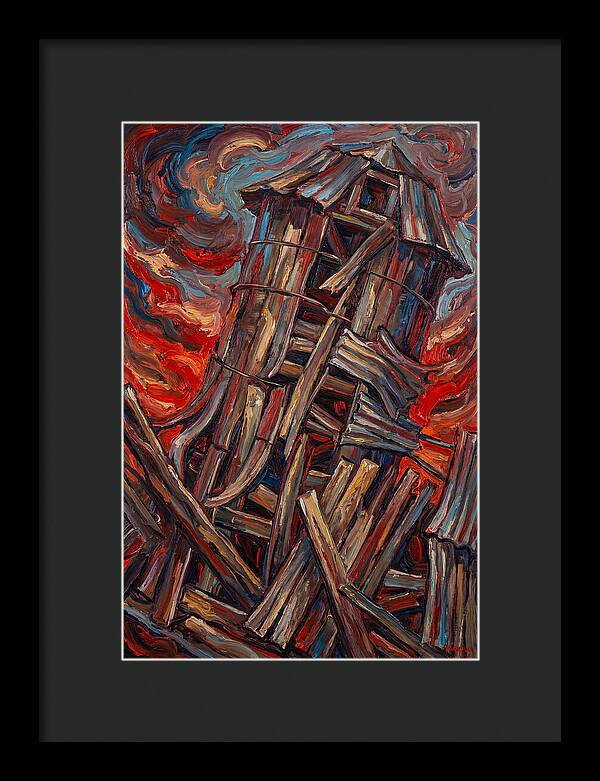 Barn Silo Amidst Turmoil