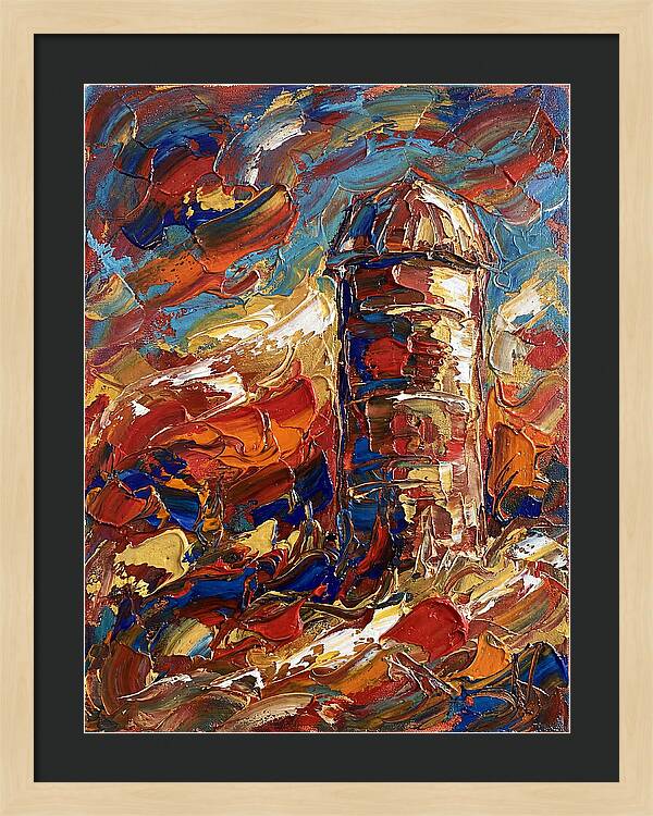 Barn Silo In Vibrant Colors