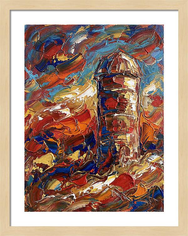 Barn Silo In Vibrant Colors