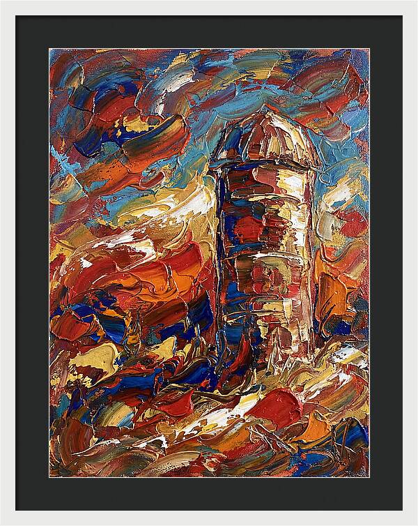 Barn Silo In Vibrant Colors