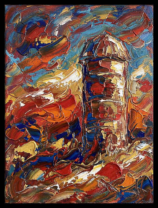 Barn Silo In Vibrant Colors