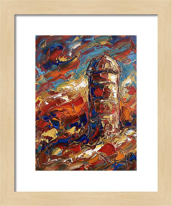Barn Silo In Vibrant Colors