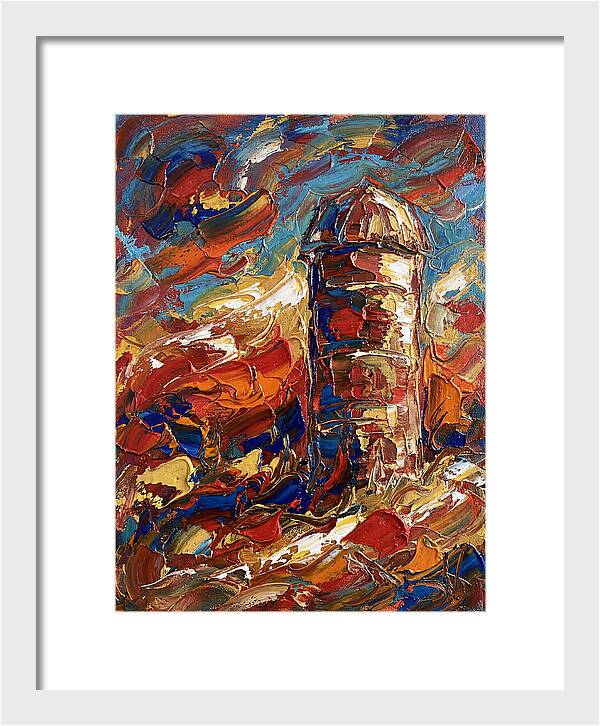 Barn Silo In Vibrant Colors