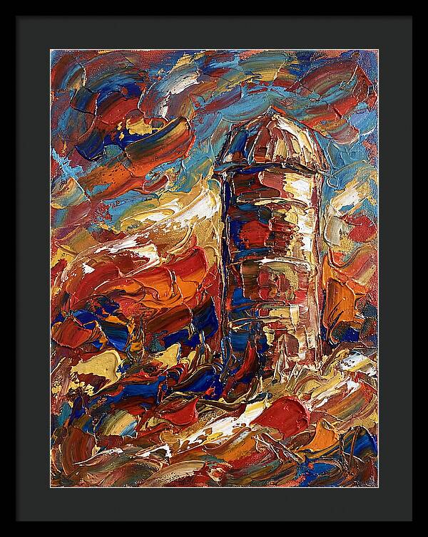 Barn Silo In Vibrant Colors