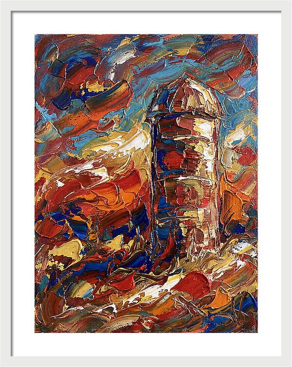 Barn Silo In Vibrant Colors