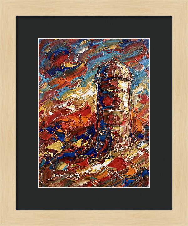 Barn Silo In Vibrant Colors