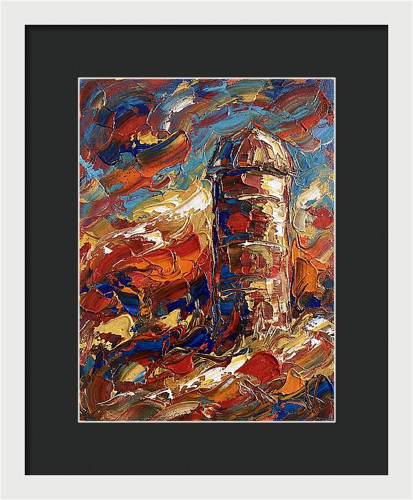Barn Silo In Vibrant Colors
