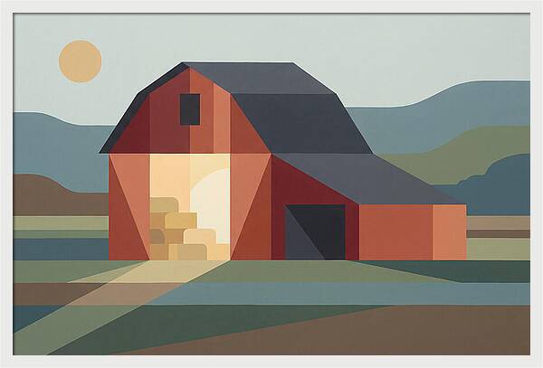 Barn With Open Hayloft Door