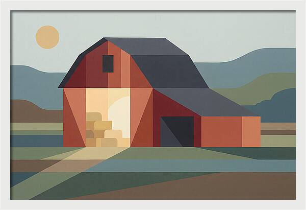 Barn With Open Hayloft Door