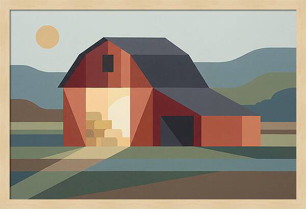 Barn With Open Hayloft Door