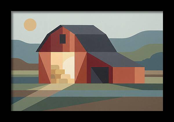 Barn With Open Hayloft Door