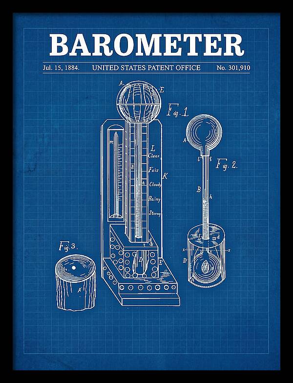 Barometer Blueprint Patent Us301910