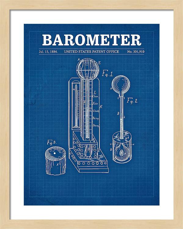 Barometer Blueprint Patent Us301910