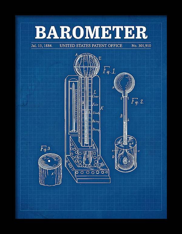 Barometer Blueprint Patent Us301910