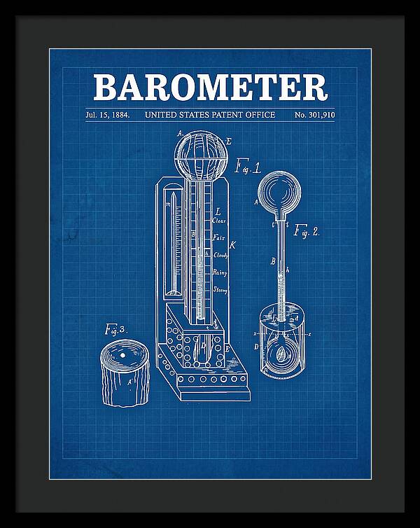 Barometer Blueprint Patent Us301910